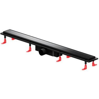 Am.Pm PrimeFlow 90 W02SC-U11-090-04BM с Черной матовой решеткой / под плитку Tile