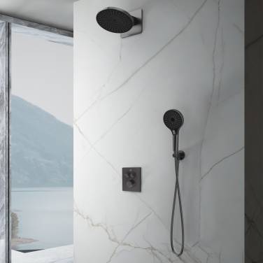 Vincea Inspire VSFW-3I21MT5GM встраиваемый, термостат, двухрежимный, вороненая сталь