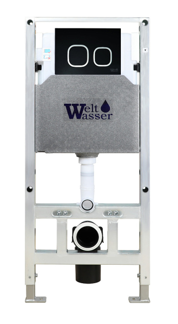 Унитаз с инсталляцией WeltWasser AMBERG 506 ST + SALZBACH 043 MT-BL + AMBERG RD-CR