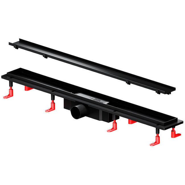Am.Pm PrimeFlow 80 W02SC-U11-080-04BM с Черной матовой решеткой / под плитку Tile