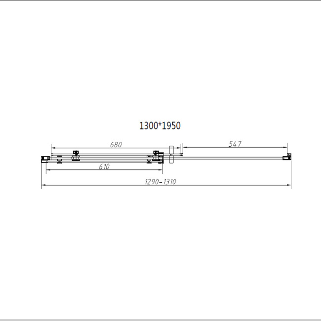 Vincea Como-N VDS-4CN130CL, 1300, хром, стекло прозрачное