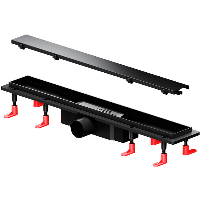 Am.Pm PrimeFlow 60 W02SC-U11-060-04BM с Черной матовой решеткой / под плитку Tile