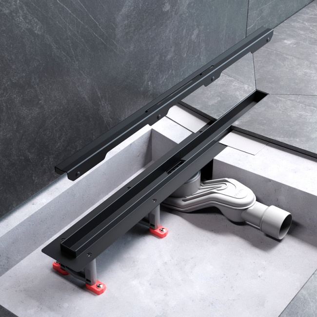 Am.Pm MasterFlow 60 W01SC-S11-060-05BM с Черной матовой решеткой Slim line