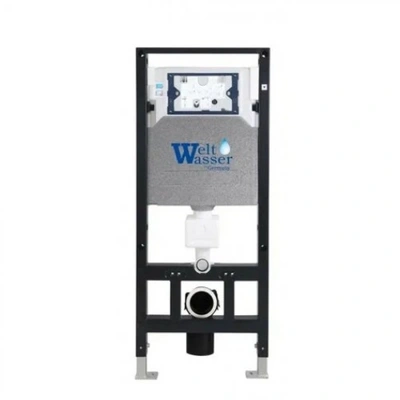 Комплект Weltwasser 10000011501 подвесной унитаз Salzbach 043 GL-WT + инсталляция Amberg 506 + кнопка Amberg RD-MT CR