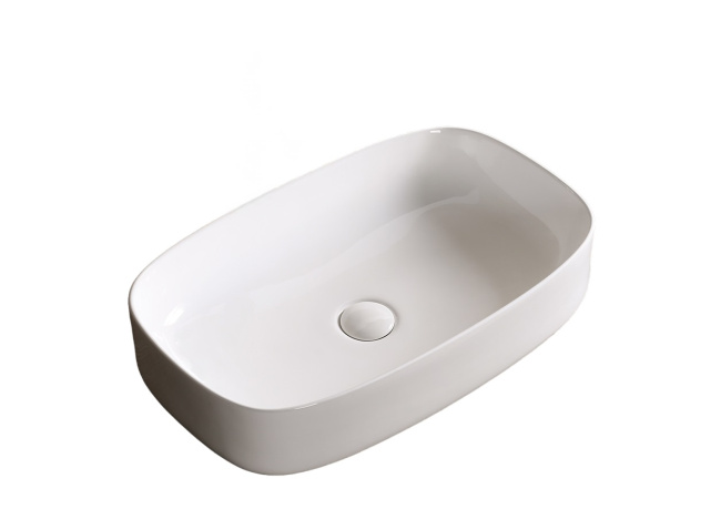 Ceruttispa CR0045 накладная, белая, прямоугольная 590х370х130
