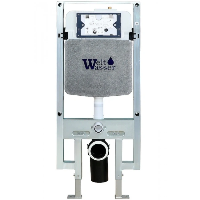 Комплект Weltwasser 10000011418 подвесной унитаз Merzbach 043 MT-WT + инсталляция Amberg 497 ST + кнопка Amberg RD-WT