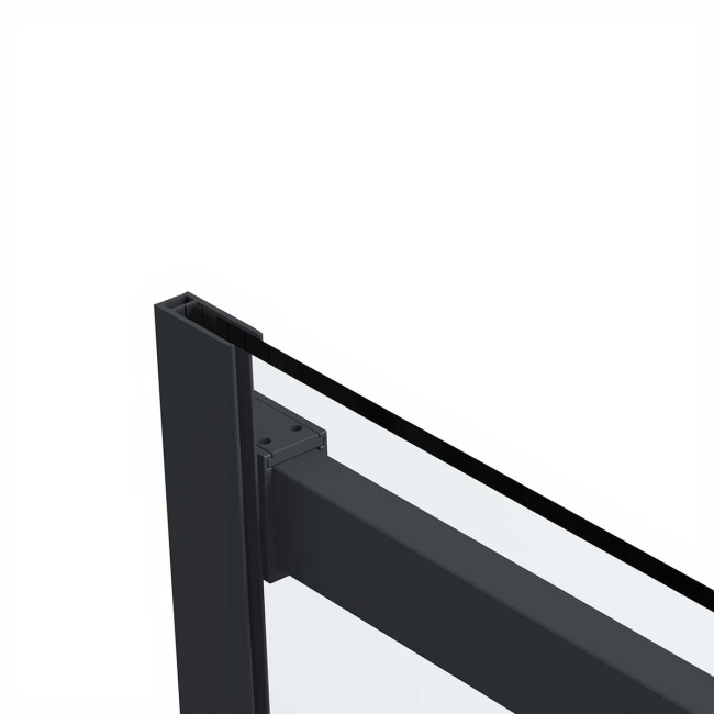 Vincea Como Soft VSR-1CS1011CLB, 1100*1000, черный, стекло прозрачное
