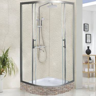 WeltWasser WW500 С 90х90 10000004084 профиль Хром матовый стекло прозрачное без поддона