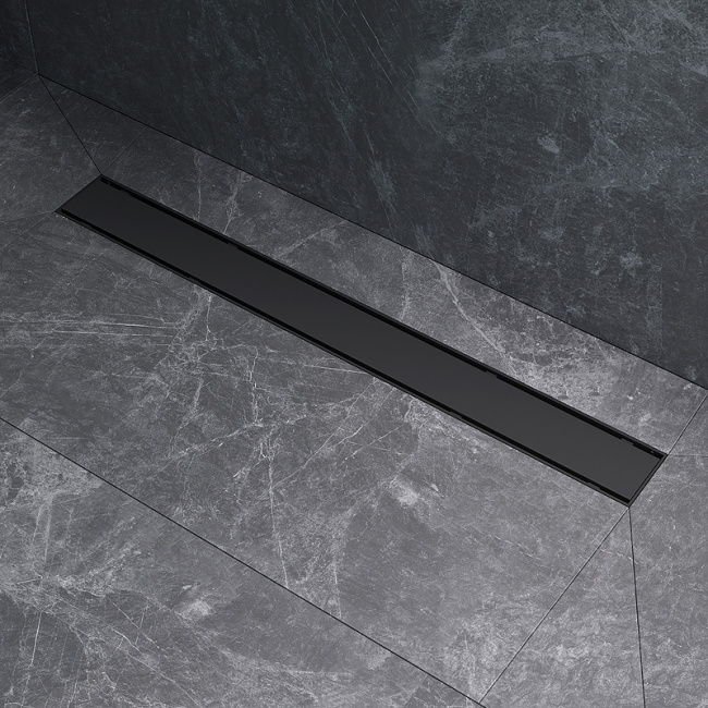 Am.Pm PrimeFlow 70 W02SC-U11-070-04BM с Черной матовой решеткой / под плитку Tile