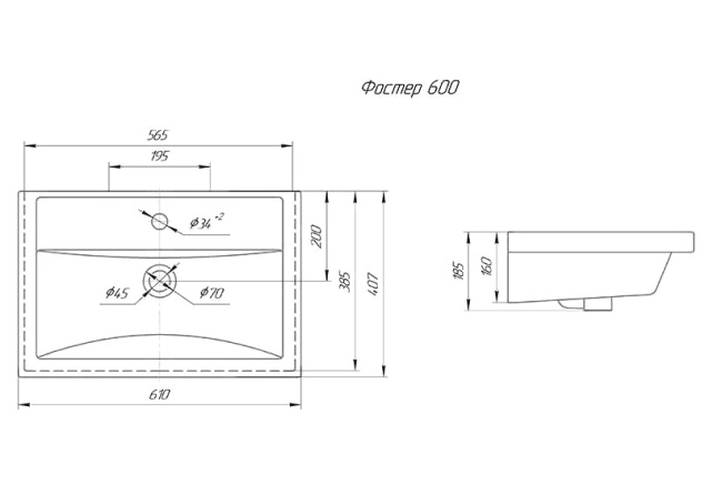 Grossman ФОСТЕР 60 мебельная