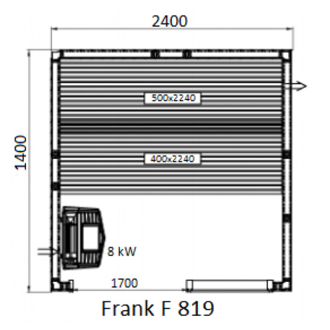Frank F 819 (240x140x210) Кедр Экстра