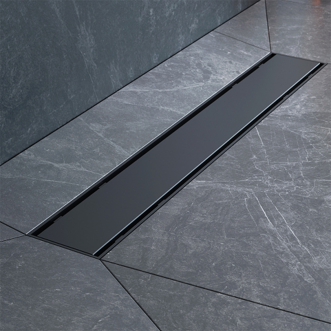 Am.Pm PrimeFlow 50 W02SC-U11-050-04BM с Черной матовой решеткой / под плитку Tile