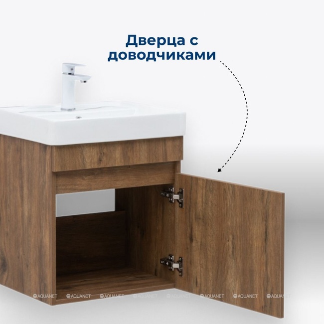 Aquanet Оптима 50 дуб рустикальный без раковины