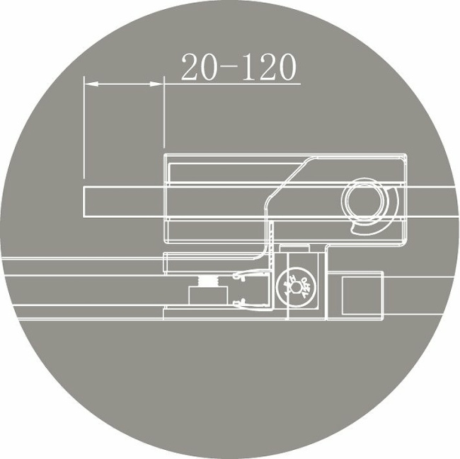 Cezares Slider 110x80 SLIDER-AH-2-70/80-100/110-BR-NERO профиль Черный матовый стекло бронзовое без поддона