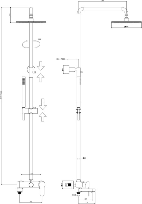 Paffoni Blu ZCOL632NO