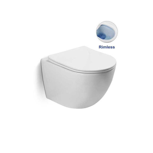 Vincea Globo VT1-14S безободковый, ультратонкое сиденье soft-close