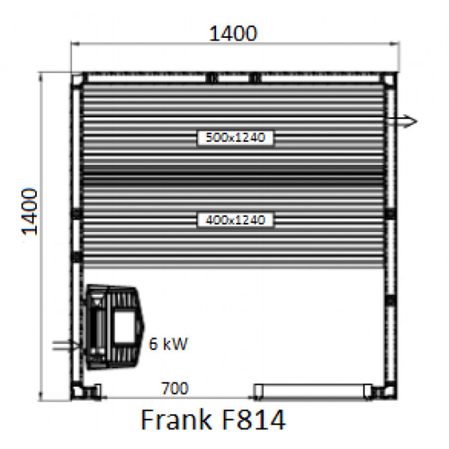 Frank F 819 (240x140x210) Кедр Экстра