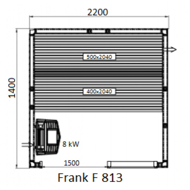 Frank F 819 (240x140x210) Кедр Экстра