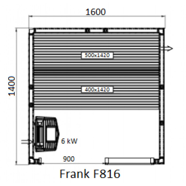 Frank F 819 (240x140x210) Кедр Экстра