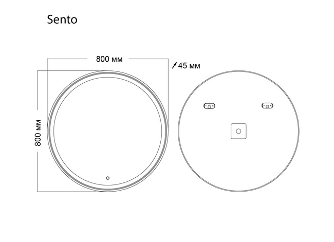 Grossman Sento 98080 80x80 с LED подсветкой
