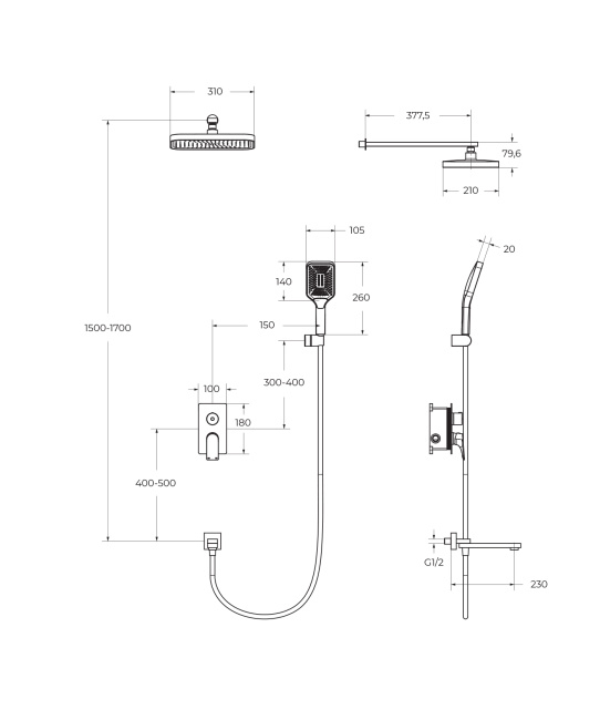 BelBagno DUE-VDSET-GM
