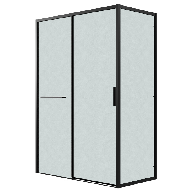 Grossman Style 200.K33.05.100.21.02 (100х195) черный матовый,стекло шиншилла, 1 место