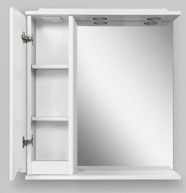 BelBagno Marino 70x75 MARINO-SPC-700/750-1A-BL-P-L левое с подсветкой