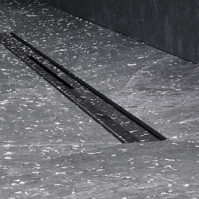 Am.Pm MasterFlow 60 W01SC-S11-060-05BM с Черной матовой решеткой Slim line