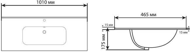 Aquanet Flat 100 черная матовая