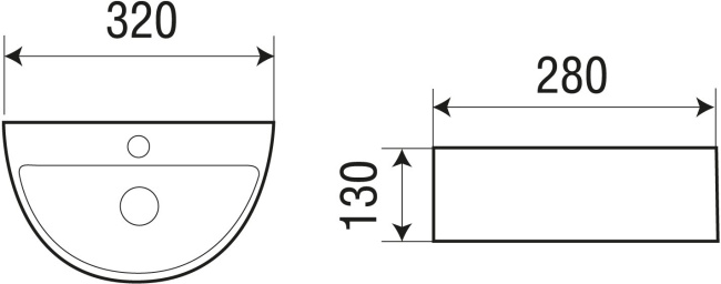 WELTWASSER AISBACH 5062 32x28 белый