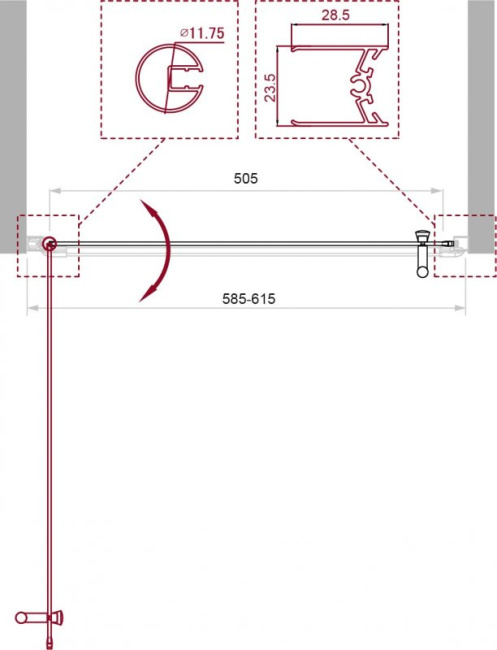 BelBagno UNO-B-1-60-C-Cr
