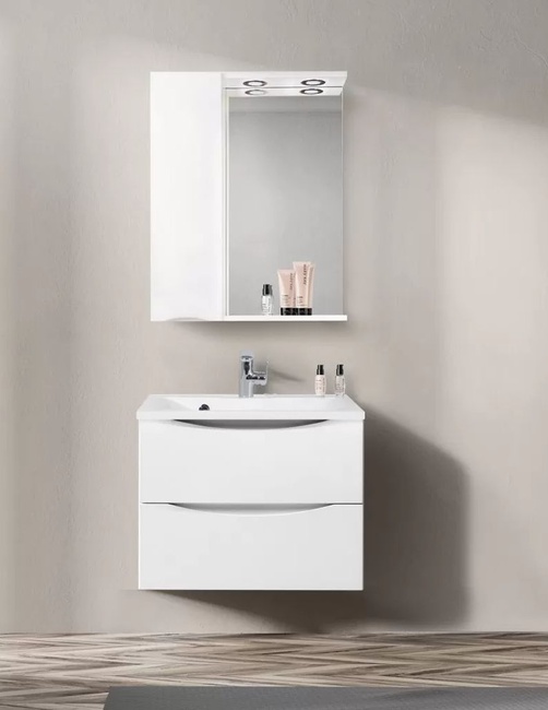 BelBagno Marino 60x75 MARINO-SPC-600/750-1A-BL-P-L левое с подсветкой