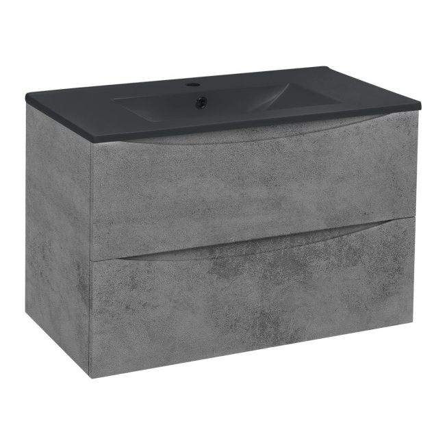 Vincea Mia 800 подвесная, 2 выкатных ящика soft close, Beton