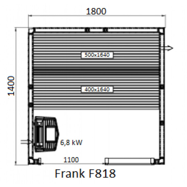 Frank F 819 (240x140x210) Кедр Экстра