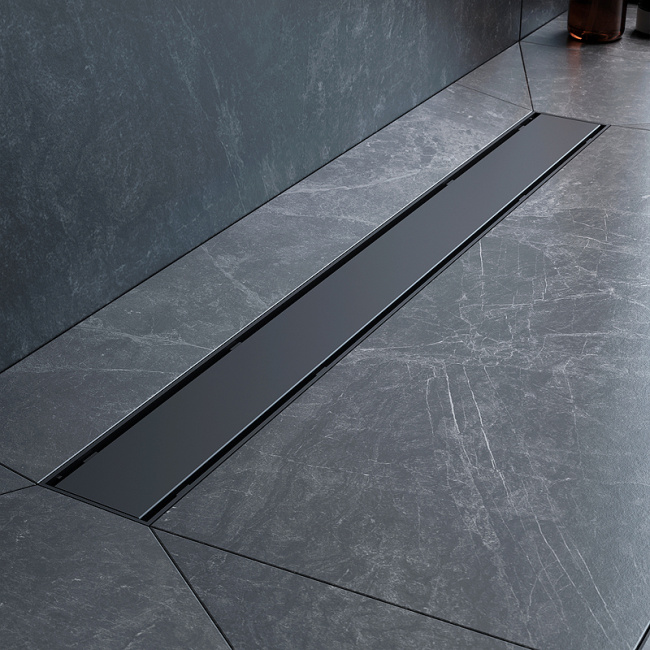 Am.Pm PrimeFlow 70 W02SC-U11-070-04BM с Черной матовой решеткой / под плитку Tile