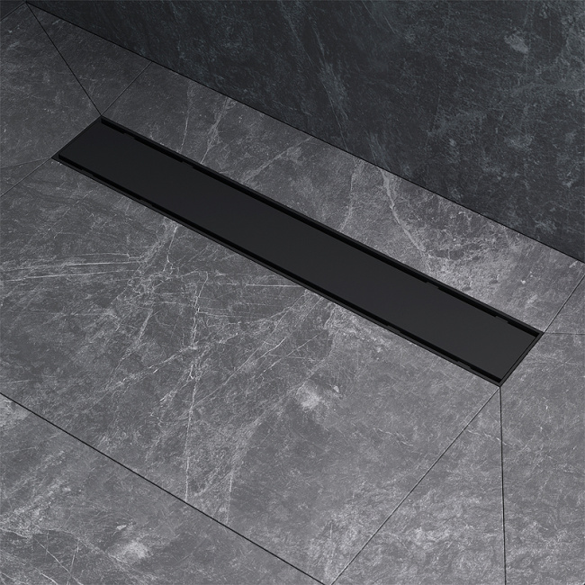 Am.Pm PrimeFlow 50 W02SC-U11-050-04BM с Черной матовой решеткой / под плитку Tile