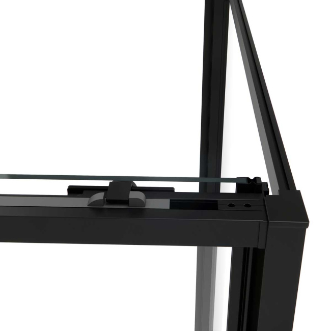 Vincea Slim Soft VSR-1SS9014CLB, 1400*900, черный, стекло прозрачное