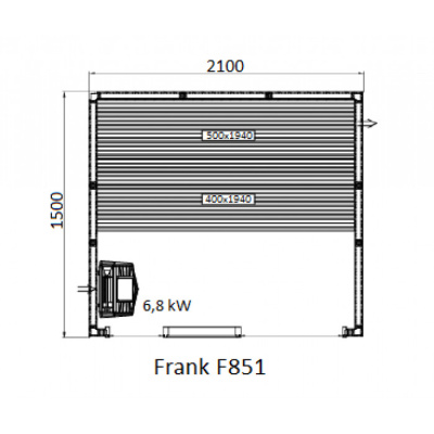 Frank F 851 (210x150x210) Кедр Экстра