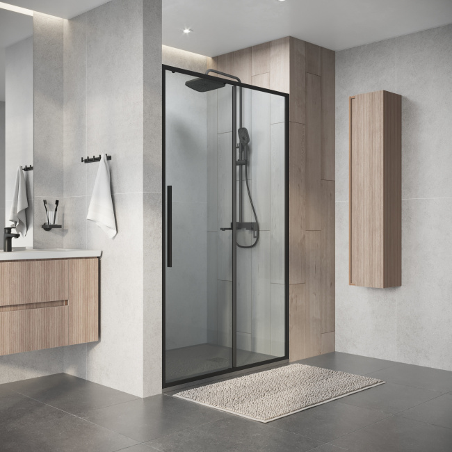 Niagara Nova NG-34-12AGR (120х195) раздвижная,графит,стекло прозрачное,1 место