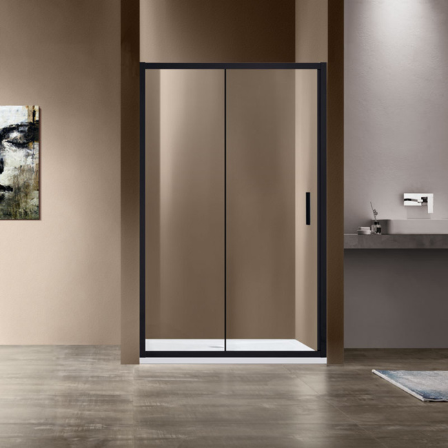 Vincea Garda VDS-1G115CLB, 1150, черный, стекло прозрачное
